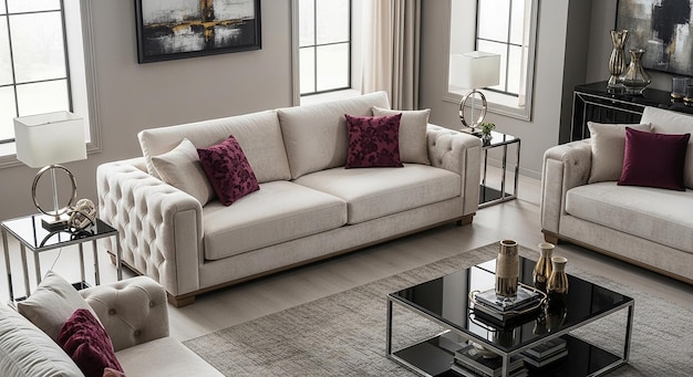 Enza Home Bergamo Üçlü Kanepeli Oturma Grubu
